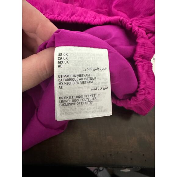 INC Fuchsia Leopard Print Wrap Long sleeve Blouse Ruffle Sleeve 1X - Picture 9 of 9